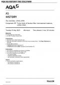 AQA AS HISTORY The Cold War, c1945–1991 Component 2R To the brink of Nuclear War: international relations, c1945–1963 7041/2R MAY 2023 QUESTIONS PAPER