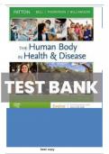 Test Bank for the Human Body in Health and Disease 8th Edition | (Patton et al., 2023) | All Chapters Covered