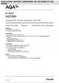 AQA A-level HISTORY Component 2B The Wars of the Roses, 1450–1499 7042/2B JUNE 2023 QUESTIONS PAPER