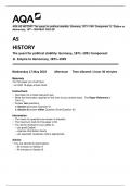 AQA AS HISTORY The quest for political stability: Germany, 1871–1991 Component 1L  Empire to  democracy, 1871–1929 MAY 2023 QP