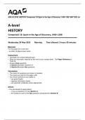 AQA A-LEVEL HISTORY Component 1B Spain in the Age of Discovery, 1469–1598  MAY 2023 QP