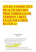 ATI RN Community Health 2019 Proctored Exam v1-v2
