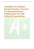 Test-Bank For MedicalSurgical Nursing: Concepts For Interprofessional Collaborative Care