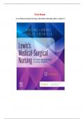 Test Bank For Lewis's Medical-Surgical Nursing 12th Edition Mariann Harding  Graded A+