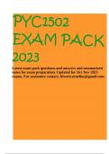 PYC1502 EXAM PACK 2023