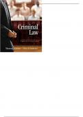 Test Bank For Criminal Law 12th Edition by Thomas J. Gardner 