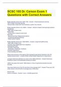 Bundle For SCSC 105 Exam Questions with All Correct Answers