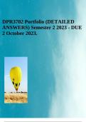 DPR3702 Portfolio (DETAILED ANSWERS) Semester 2 2023 - DUE 2 October 2023.