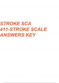 STROKE SCA 411-STROKE SCALE ANSWERS.