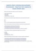 ANTES DSST LIFESPAN DEVELOPMENT PSYCHOLOGY - PRACTICE TEST COMPLETE EXAM