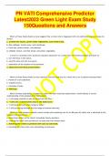 PN VATI Comprehensive Predictor Latest2023 Green Light Exam Study 150Questions and Answers