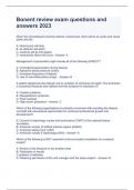 Bonent review exam questions and answers 2023