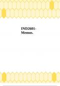 IND2601- Memos.