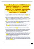 Evolve: Endo, Endocrine NCLEX, Endocrine Disorder chapter 50 NCLEX Questions, Endocrine NCLEX Practice Questions, Chapter 63 Care of Patients with Problems of the Thyroid Parathyroid Glands, Endocrine NCLEX Questions.