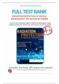 Test Bank - Radiation Protection in Medical Radiography 9th Edition (Sherer, 2021), All Chapter 1-16