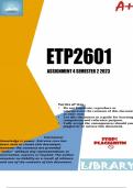 ETP2601 Assignment 4 Semester 2 2023