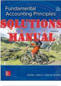 SOLUTIONS MANUAL for Fundamental Accounting Principles 24th edition by John Wild and Ken Shaw | Complete 26 Chapters