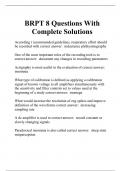 BRPT 8 Questions With Complete Solutions