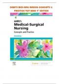 DEWITS MED-SURG NURSING CONCEPTS & PRECTICE TEST BANK 4TH EDITION 2023