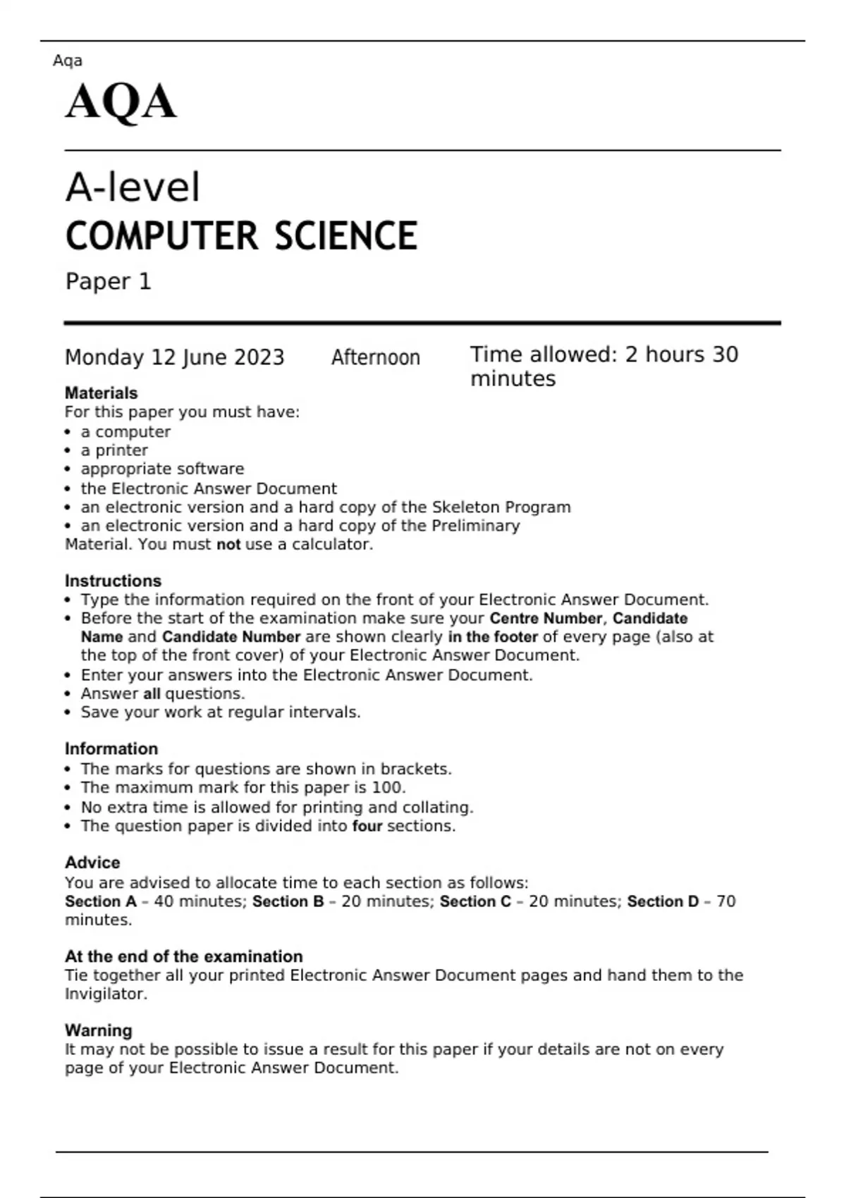 aqa-gcse-computer-science-paper-2-written-assessment-june-2021-aqa