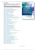 Test bank for Medical-Surgical Nursing 10th Edition By Lewis, Bucher, Heitkemper, Harding, Kwong, Roberts||Chapter 1-68||ISBN NO-13 978-0323328524||Complete Guide A+