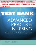 ADVANCED PRACTICE NURSING: ESSENTIALS FOR ROLE DEVELOPMENT 4TH EDITION JOEL TEST BANK