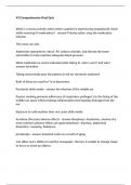 ATI Comprehensive Final Quiz   What is a nurses priority action when a patient is experiencing anaphylactic shock while receiving IV medications? - answer-Priority action: stop the medication infusion  The nurse can also:  Administer epinephrine; infuse .