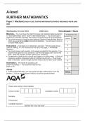 AQA A-LEVEL FURTHER MATHEMATICS PAPER 3 MECHANICS PAPER JUNE  2023 