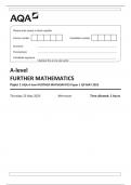  AQA A-level FURTHER MATHEMATICS Paper 1 QP MAY 2023