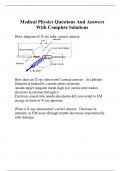 ABR Medical Physics Part 3 - Rules of Thumb Questions With Complete Solutions