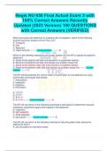 Regis NU 650 Final Actual Exam 3 with 100% Correct Answers Recently Updated (2023 Version) 100 QUESTIONS with Correct Answers (VERIFIED)