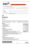 AQA AS PHYSICS Paper 1 QP 2023
