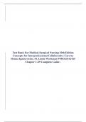 Test Bank For Medical-Surgical Nursing 10th Edition Concepts for Interprofessional Collaborative Care by Donna Ignatavicius, M. Linda Workman 9780323612425 Chapter 1-69 Complete Guide .