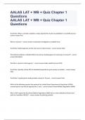 AALAS LAT + WB + Quiz Chapter 1 Questions and answers graded A+ 2023