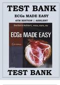 ECGs MADE EASY 6TH EDITION BY BARBARA AEHLERT TEST BANK.