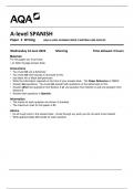   AQA A-LEVEL SPANISH PAPER 2 WRITING JUNE 2023 QP