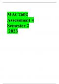 MAC2602 ASSIGNMENT 4 SEMESTER 2 2024  Diffrent Sets of QnA)