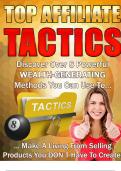 Top Affiliate Tactics