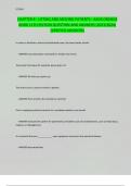 CHAPTER 8 - LIFTING AND MOVING PATIENTS - AAOS ORANGE BOOK 11TH EDITION QUESTION AND ANSWERS (2023/2024) (VERIFIED ANSWERS)