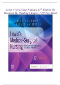 Lewis’s Med-Surg Nursing 12th Edition By Mariann M. Harding Chapter 1-69 Test Bank | (SCORED A+) Q&A EXPLAINED | LATEST 2023