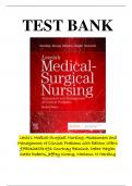 Testbank for Lewis's Medical-Surgical Nursing Assessment and Management of Clinical Problems 11th Edition testbank 