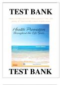 Testbank for HEALTH PROMOTION THROUGHOUT THE LIFE SPAN, 8TH EDITION BY CAROLE EDELMAN TEST BANK