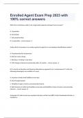 Enrolled Agent Exam Prep 2023 with 100% correct answers