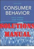 SOLUTIONS MANUAL for Consumer Behavior 11th Edition by Leon Schiffman, Joseph Wisenblit | Complete 16 Chapters