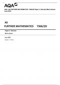 AQA  AS FURTHER MATHEMATICS  7366/2D Paper 2  Discrete Mark scheme  June 2023