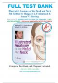 Test Bank For Illustrated Anatomy of the Head and Neck 6th Edition by Margaret J. Fehrenbach, All Chapters 1-12, A+ guide.