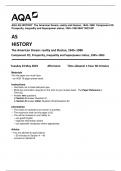 AQA AS HISTORY  The American Dream: reality and illusion, 1945–1980  Component 2Q   Prosperity, inequality and Superpower status, 1945–1963 MAY 2023 QP