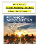 Solution Manual for Financial Accounting 11th Edition by Libby & Hodge, ISBN: 9781264229734, All 13 Chapters Covered, Verified Latest Edition