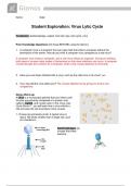 Gizmo Virus Lytic Cycle Student Exploration Sheet.