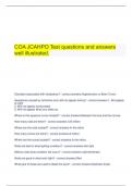   COA JCAHPO Test questions and answers well illustrated.